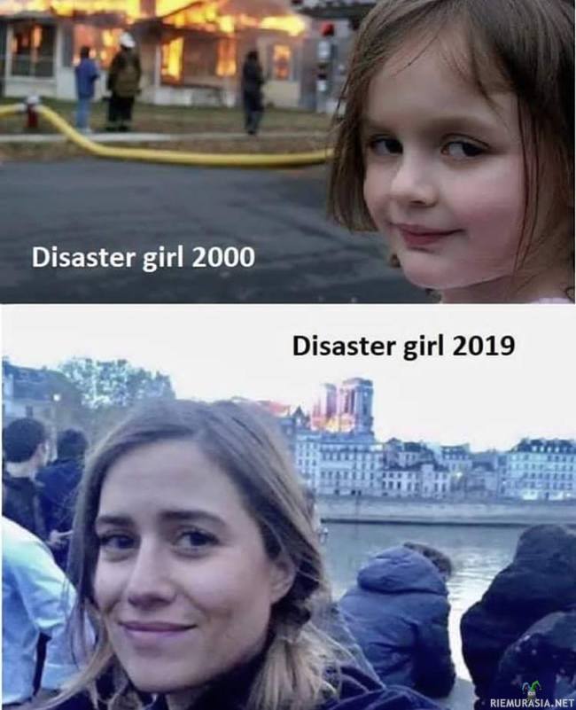Disaster girl  - Ennen ja nykyään