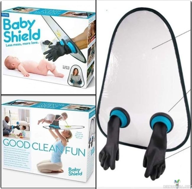 Baby shield - oiva eritesuoja pienokaisten kanssa telmimiseen