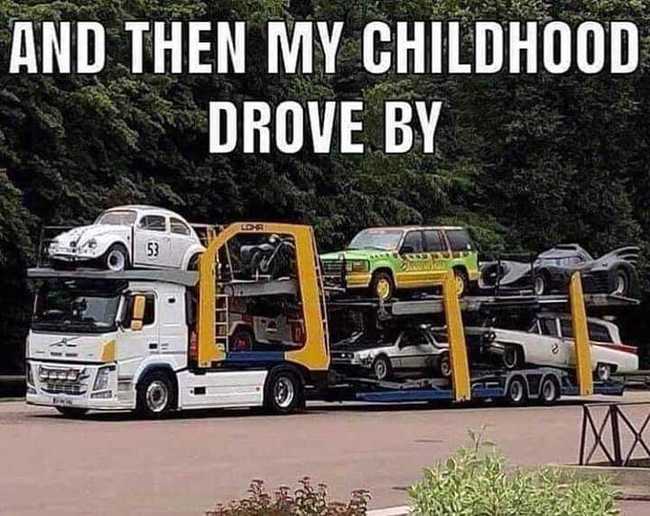 Lapsuuden ajoneuvot kyydissä