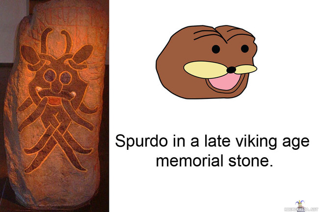 Spurdo viikinkiajalla. - Spurdo memorial myöhäisellä viikinkiajalla.